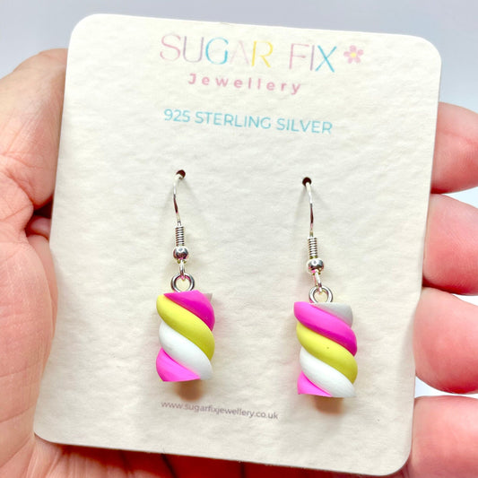 Sterling Silver Flump Marshmallow Earrings