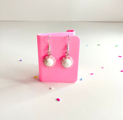 925 Foam Mushroom Earrings