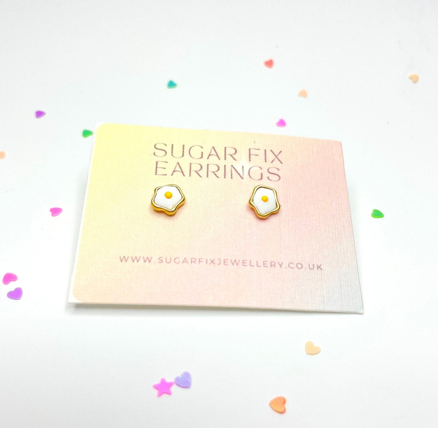 Poached Egg Stud Earrings