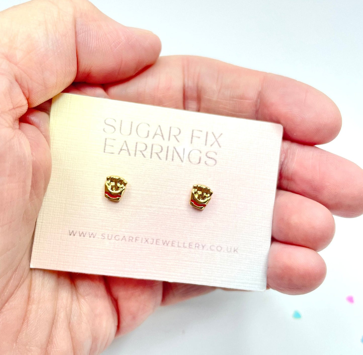 French Fries Mini Stud Earrings