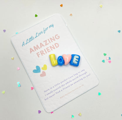 Amazing Friend Pocket Hug