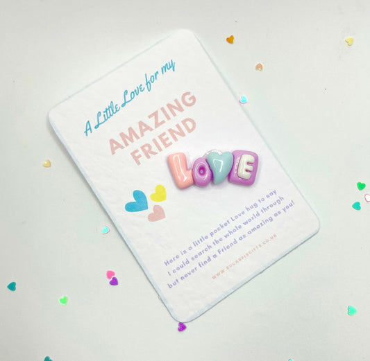 Amazing Friend Pocket Hug