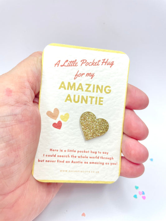 Amazing Auntie Pocket Hug
