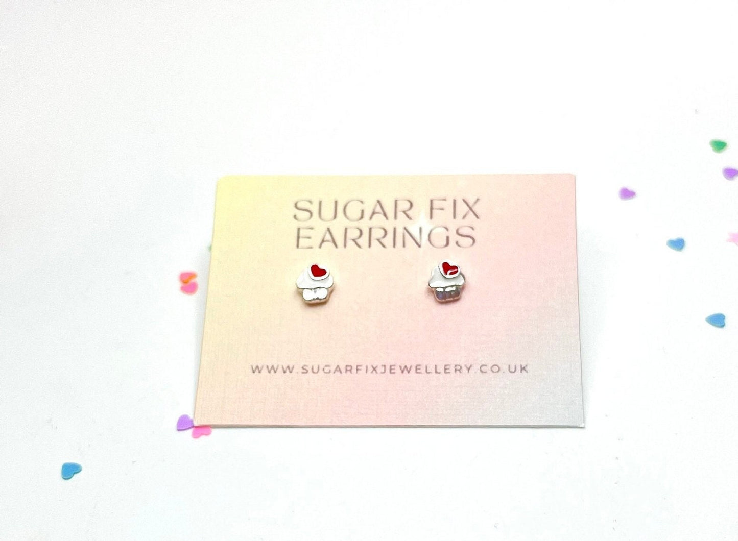 Tiny Cupcake Stud Earrings