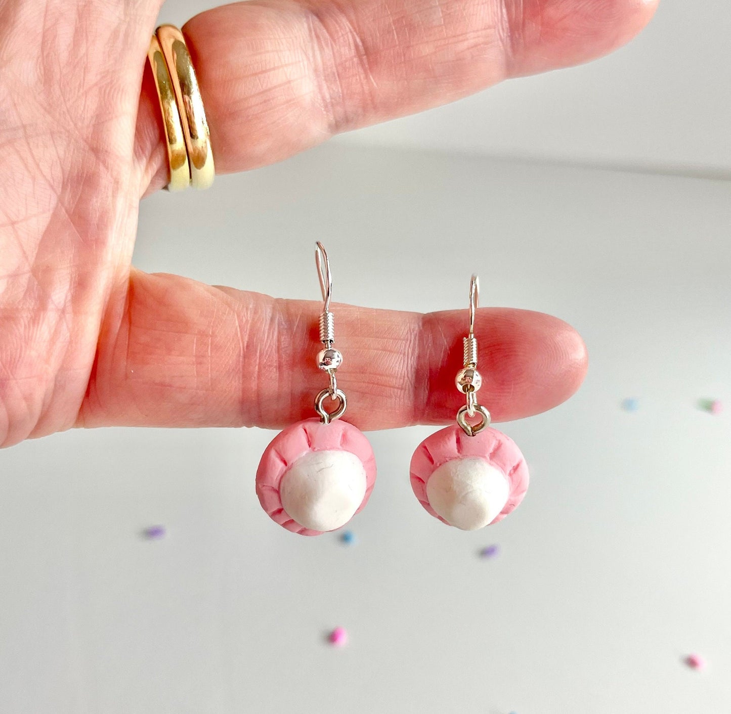 925 Foam Mushroom Earrings