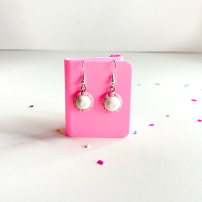 925 Foam Mushroom Earrings