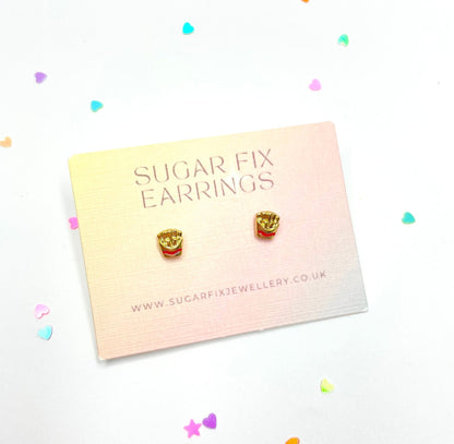 French Fries Mini Stud Earrings