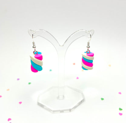 Sterling Silver Flump Marshmallow Earrings