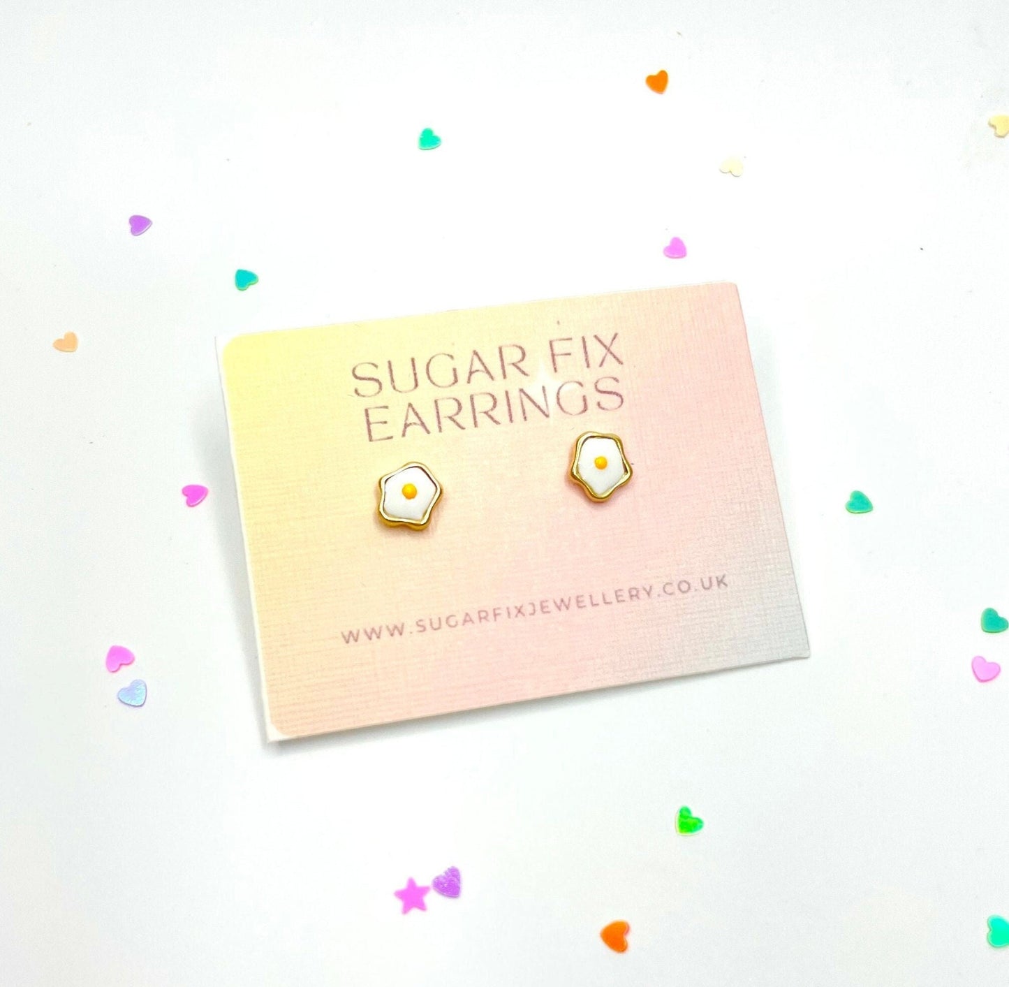 Poached Egg Stud Earrings
