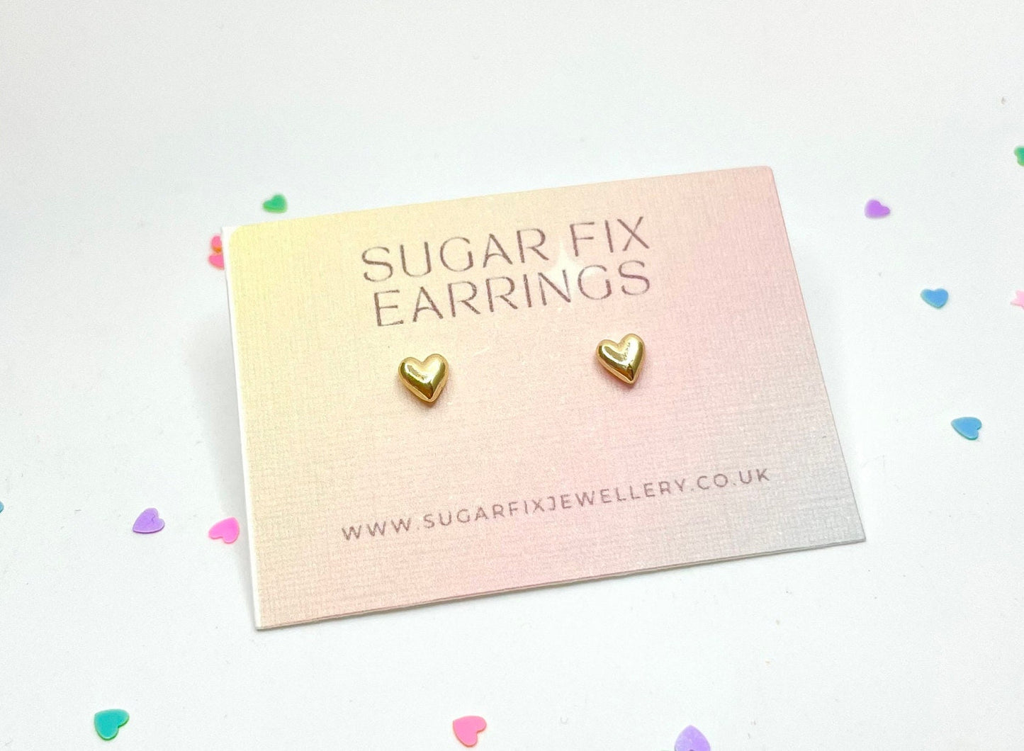 Tiny Heart Earrings