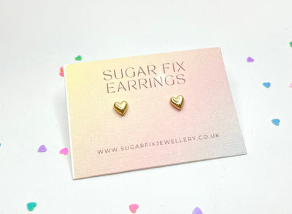 Tiny Heart Earrings