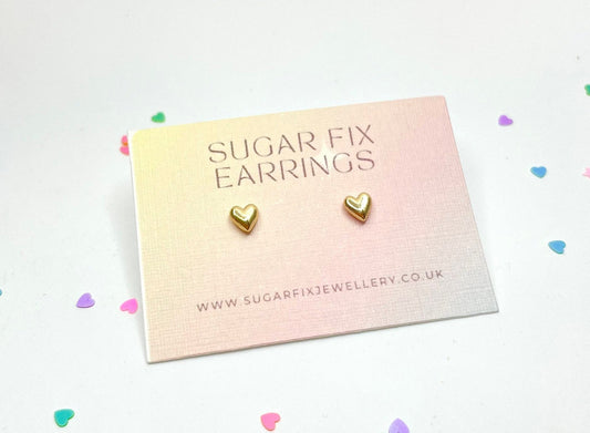 Tiny Heart Earrings