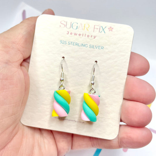 Sterling Silver Flump Marshmallow Earrings