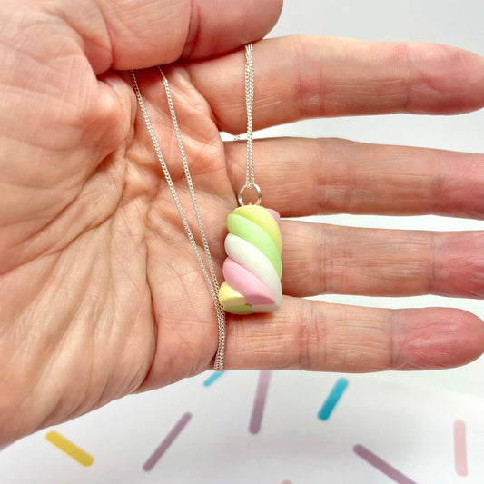 Sterling Silver Pastel Flump Necklace