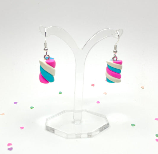 Sterling Silver Flump Marshmallow Earrings