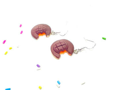 Sterling Silver Jaffa Cake Earrings