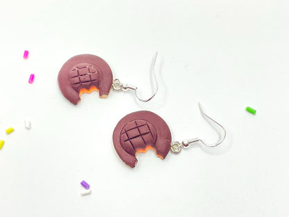 Sterling Silver Jaffa Cake Earrings