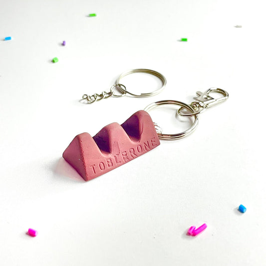 Chocolate Toblerone Keyring