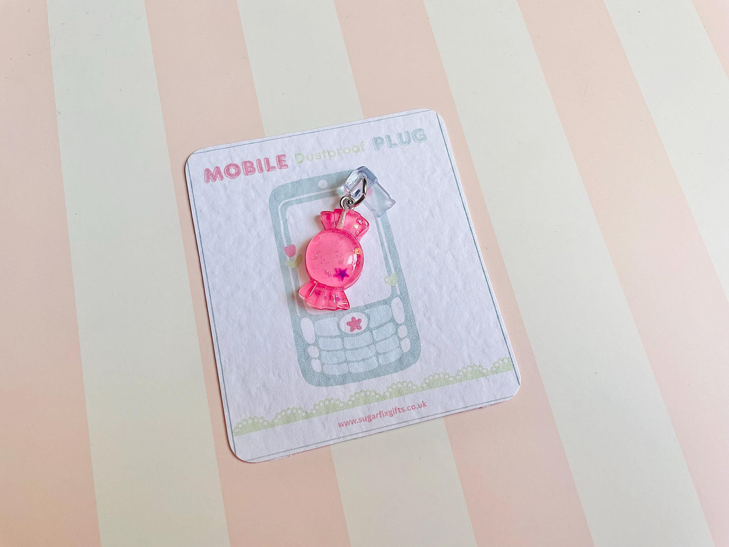 Sweet Candy Dust Plug Phone Charm