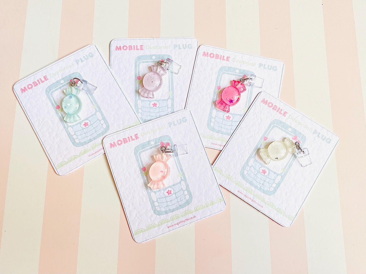 Sweet Candy Dust Plug Phone Charm