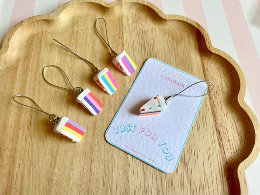 Multi Coloured Cake Phone Charm