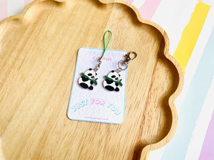 Cute Panda Phone Charm