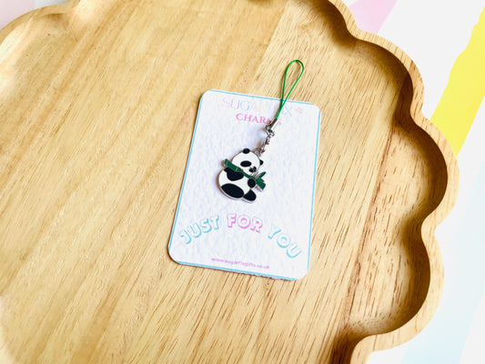 Cute Panda Phone Charm