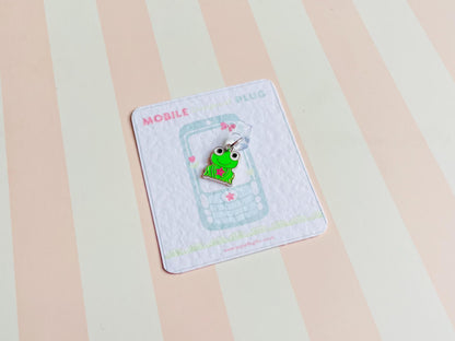 Frog Dust Plug Phone Charm