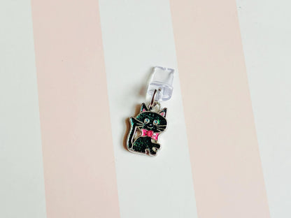 Glitter Cat Dust Plug Phone Charm