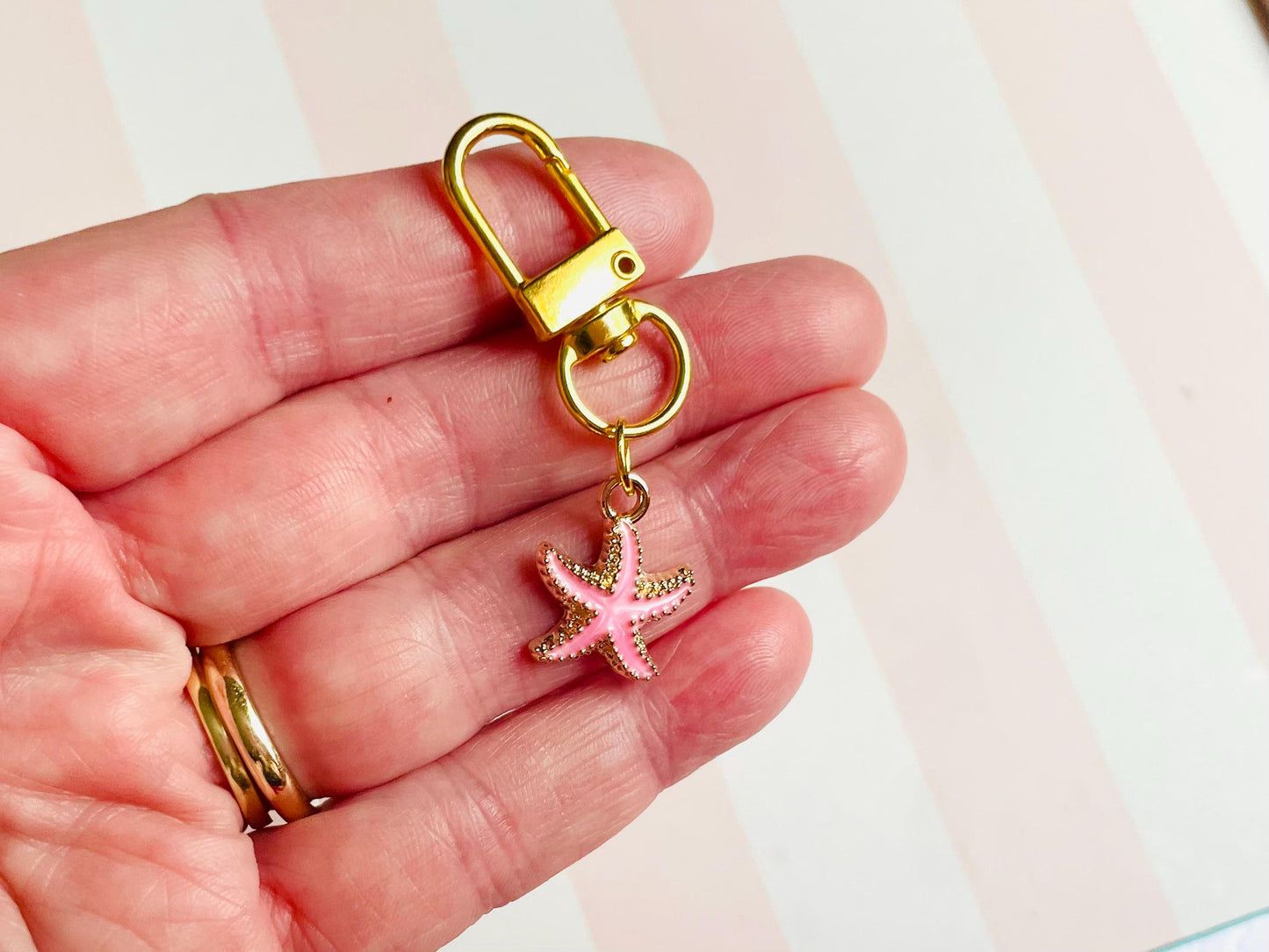 Starfish Key Charm Pocket Hug