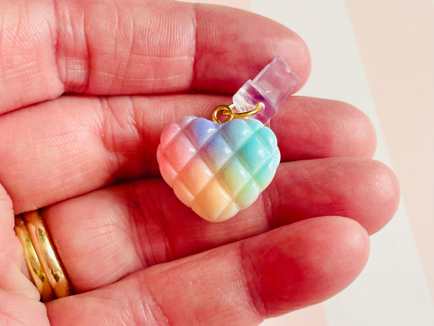 Ombré Heart Phone Plug Charm