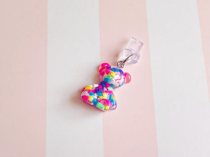 Teddy Bear Phone Plug Charm