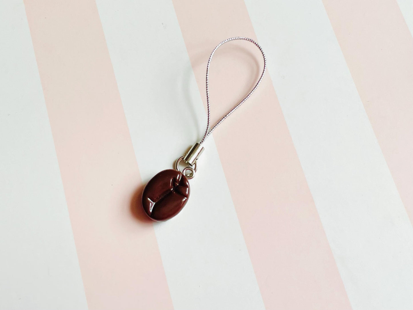 Coffee Bean Phone Charm