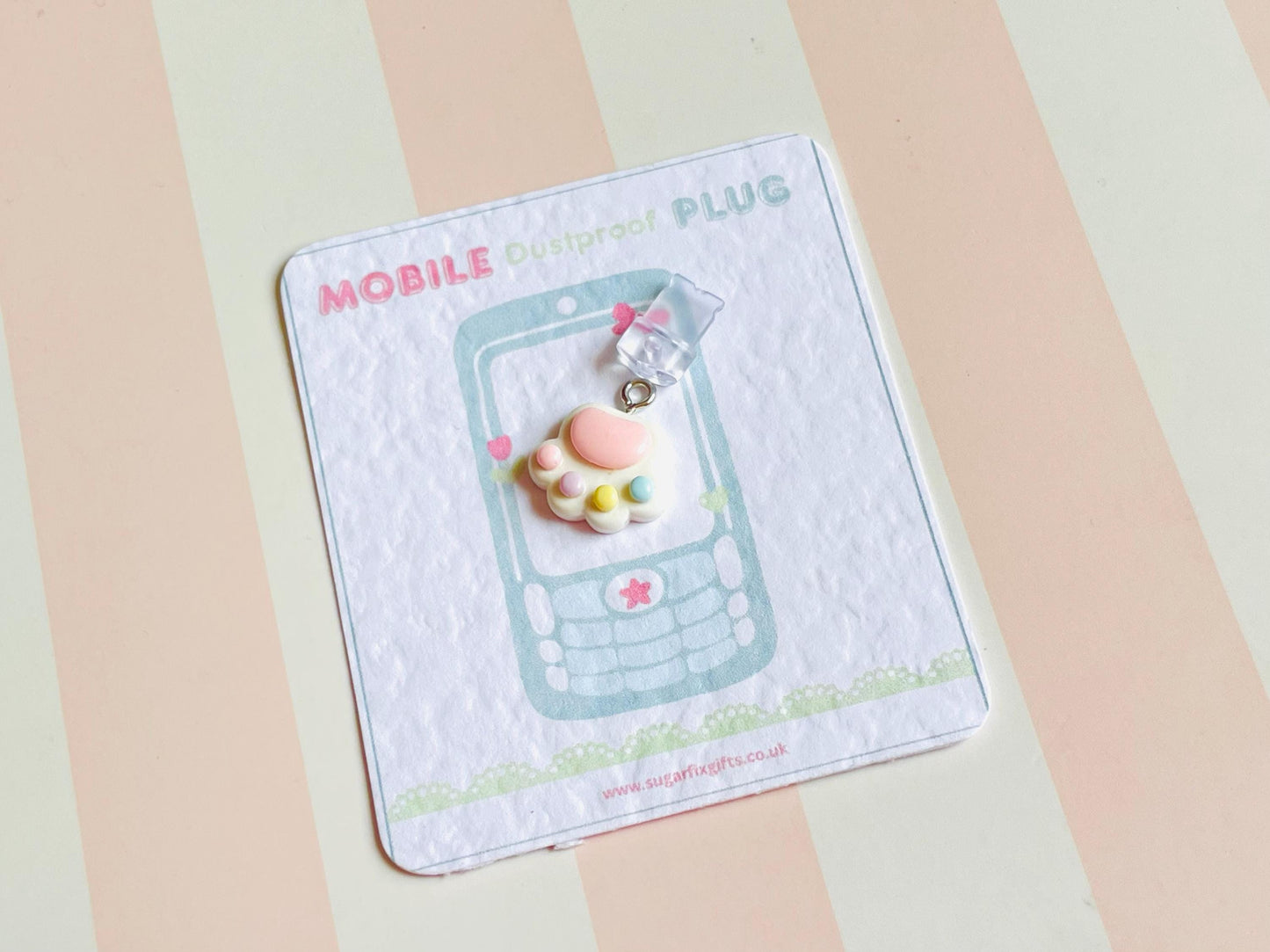 Cute Pet Paw Phone Plug Charm