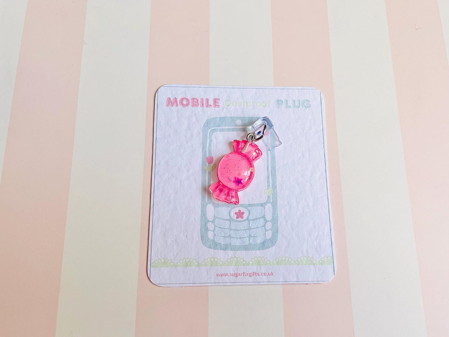 Sweet Candy Dust Plug Phone Charm