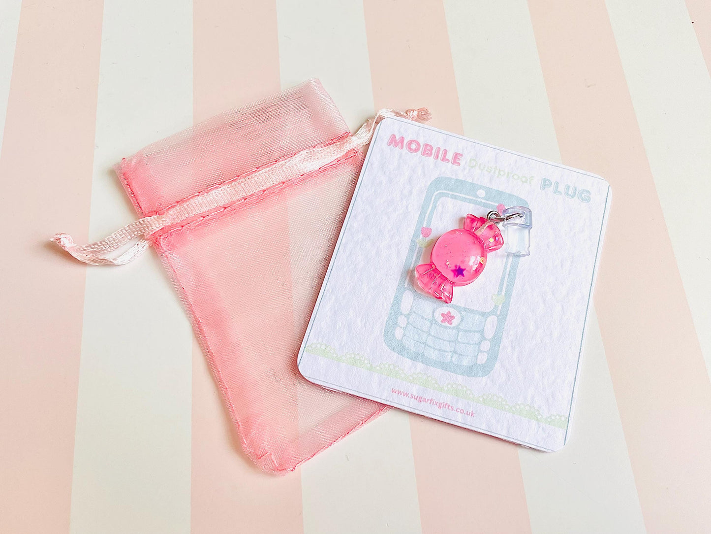 Sweet Candy Dust Plug Phone Charm
