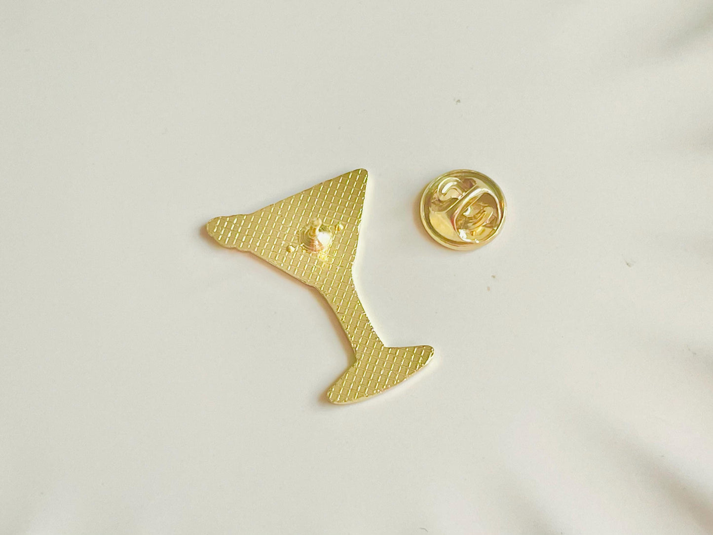 Pink Cocktail Pin Badge