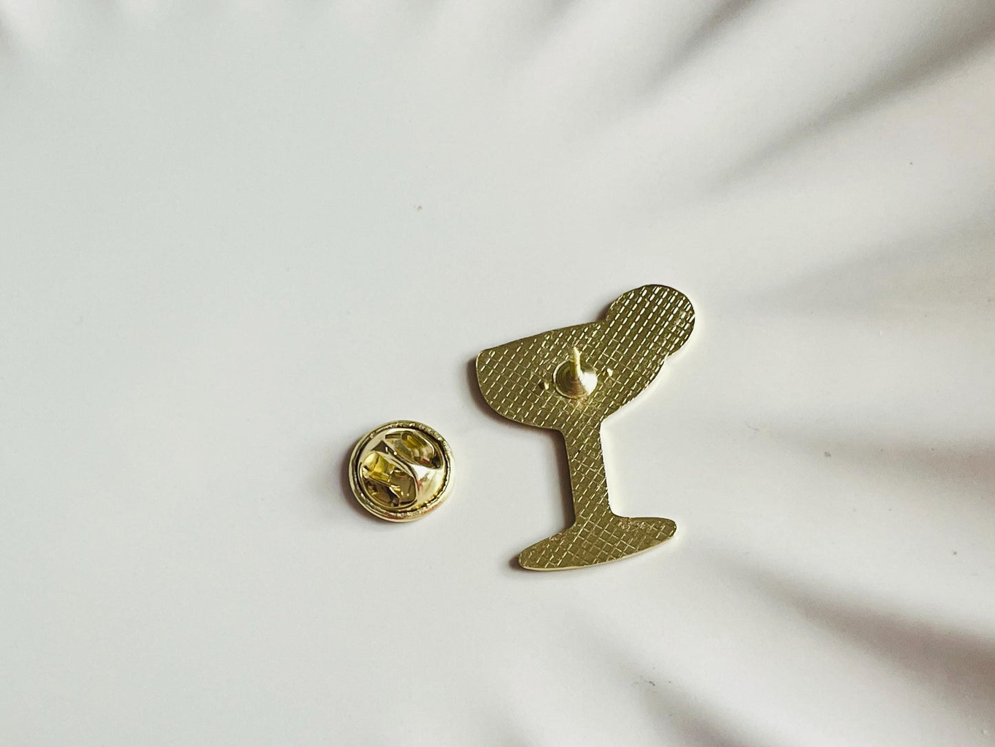 Yellow Cocktail Pin Brooch