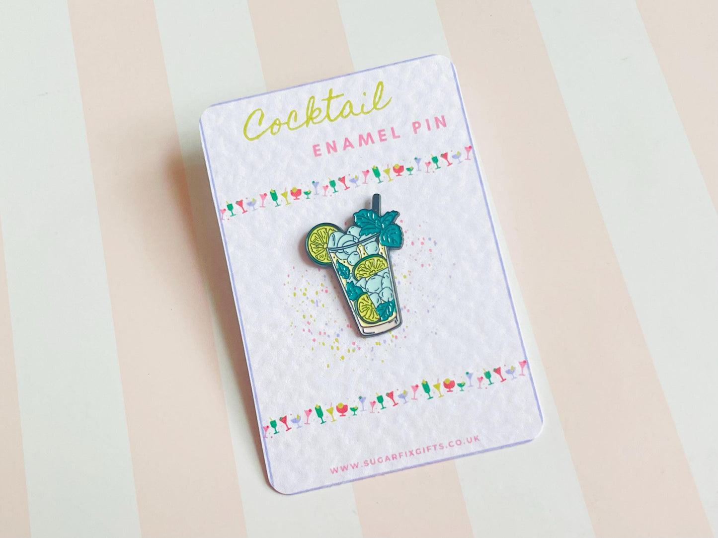 Mojito Cocktail Pin Badge