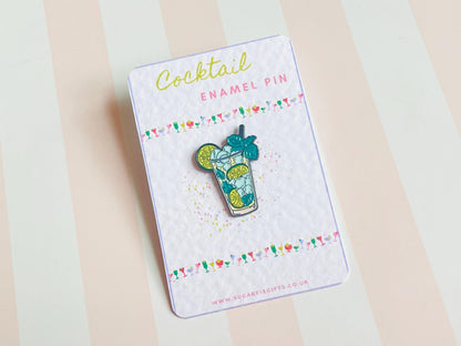Mojito Cocktail Pin Badge