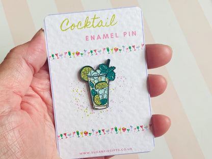 Mojito Cocktail Pin Badge
