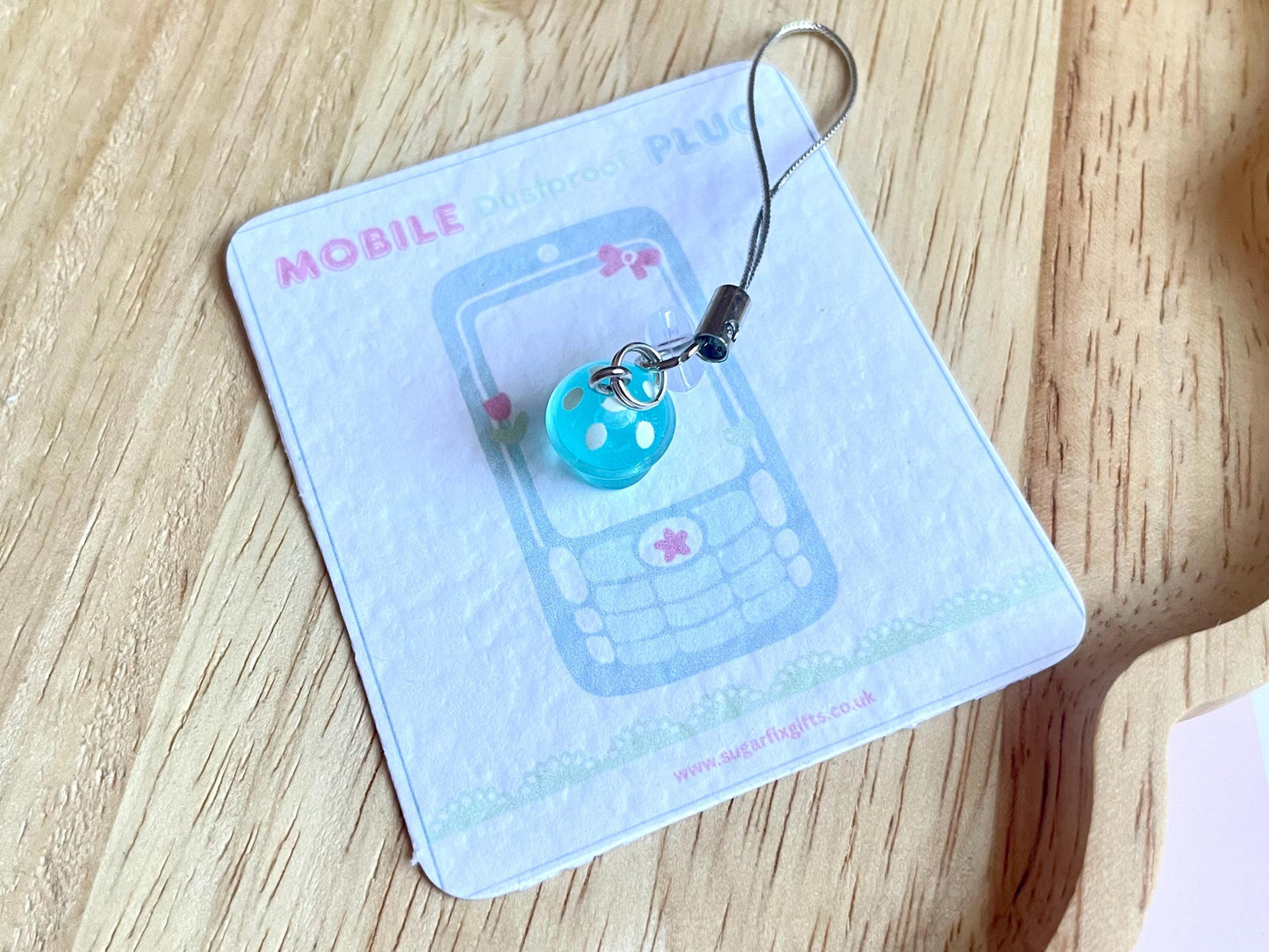 2-in-1 Toadstool Dust Plug Phone Charm