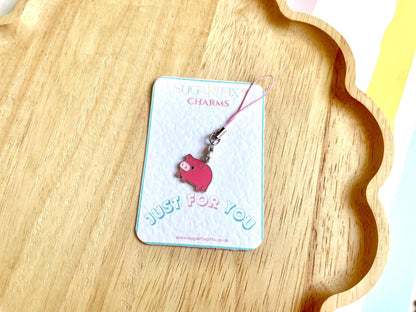 Cute Pig Phone Charm
