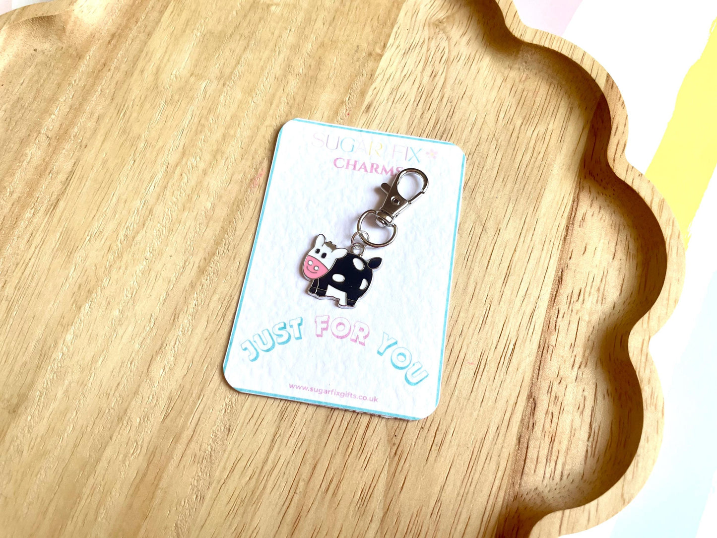 Cute Cow Phone Charm or Bag Charm
