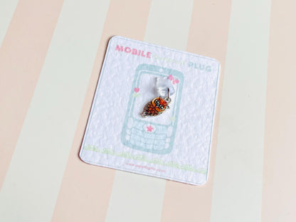Glitter Owl Dust Cover Phone Charm