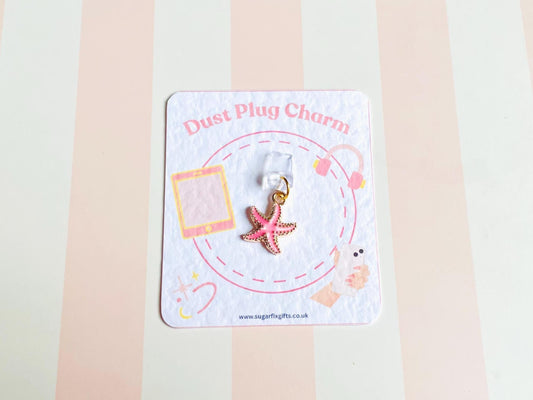 Starfish Dust Plug Phone Charm
