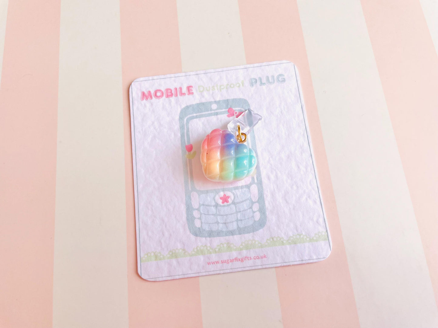 Ombré Heart Phone Plug Charm