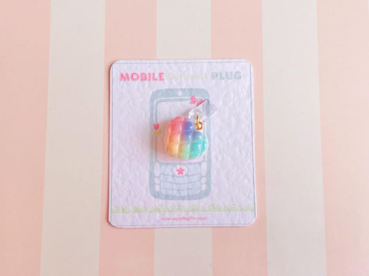 Ombré Heart Phone Plug Charm