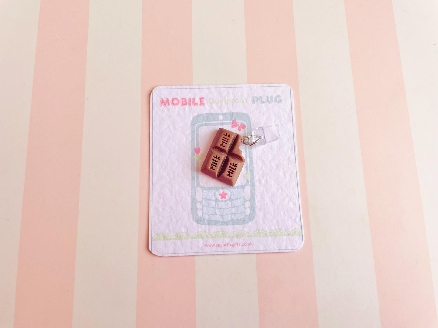 Chocolate Dust Plug Phone Charm