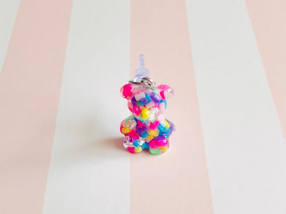 Teddy Bear Phone Plug Charm